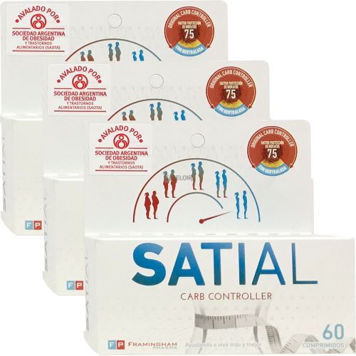 Pack 3 Satial Carb Controller X 60 Comprimidos