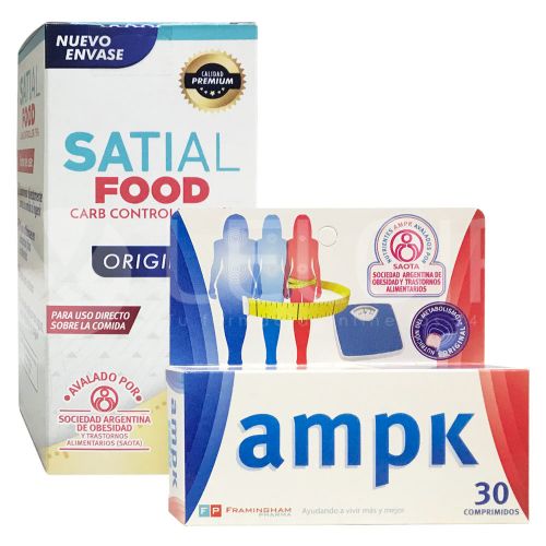 Combo Ampk X 30 + Satial Food Carb Controller Polvo