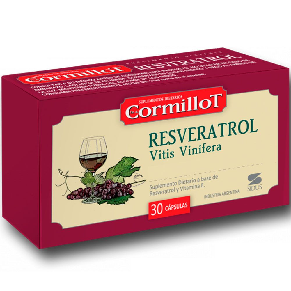 Cormillot resveratrol x 30 cápsulas