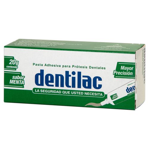 Dentilac Pasta Adhesiva Para Prótesis Dental Sabor Menta