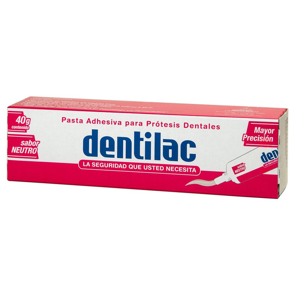 Dentilac pasta adhesiva para prótesis dental sabor neutro