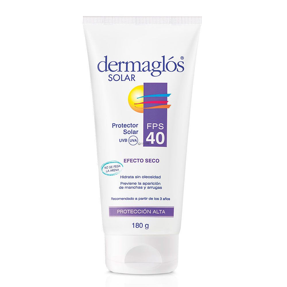 Dermaglós protector solar fps40 crema efecto seco
