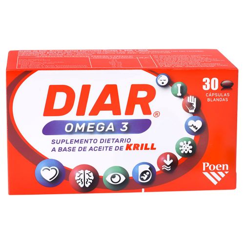 Diar Omega 3 Cápsulas De Aceite De Krill Puro