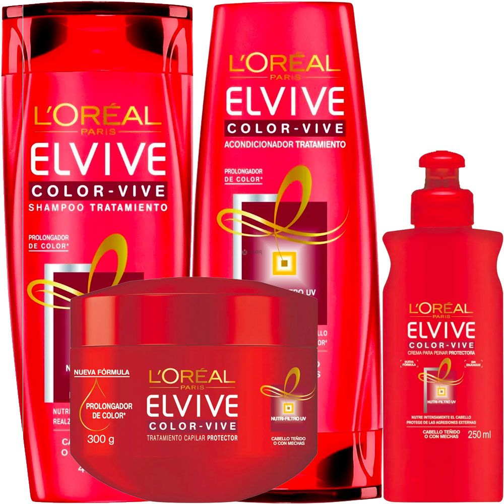 Mascarilla Protectora Color Vive para cabello teñido L'Oréal Elvive 30