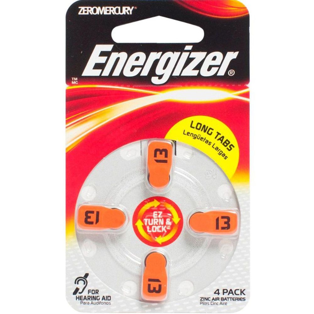 Energizer baterías de audiología nº13 x 4