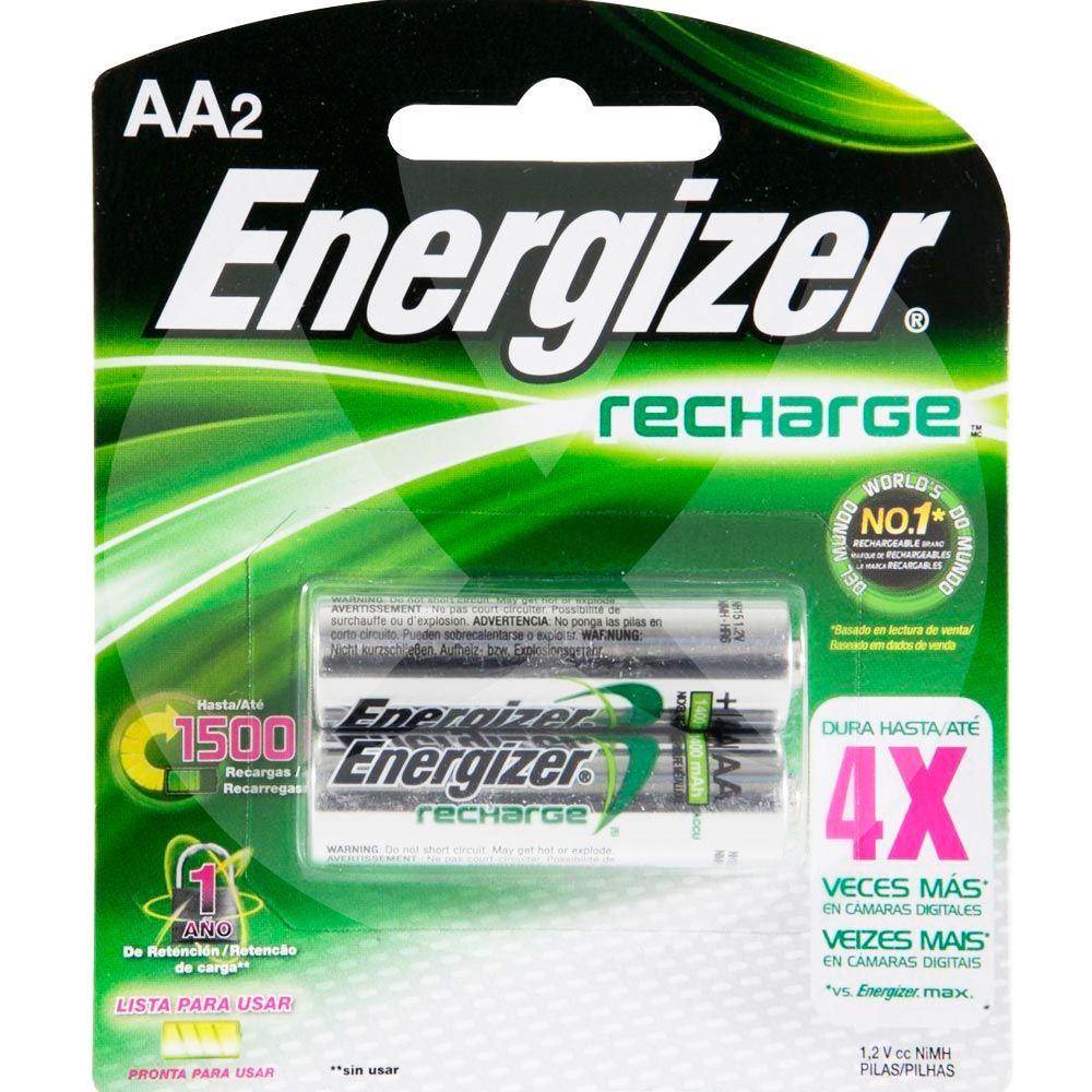 Pilas Batería Recargable Aa Energizer X 2 Unidades