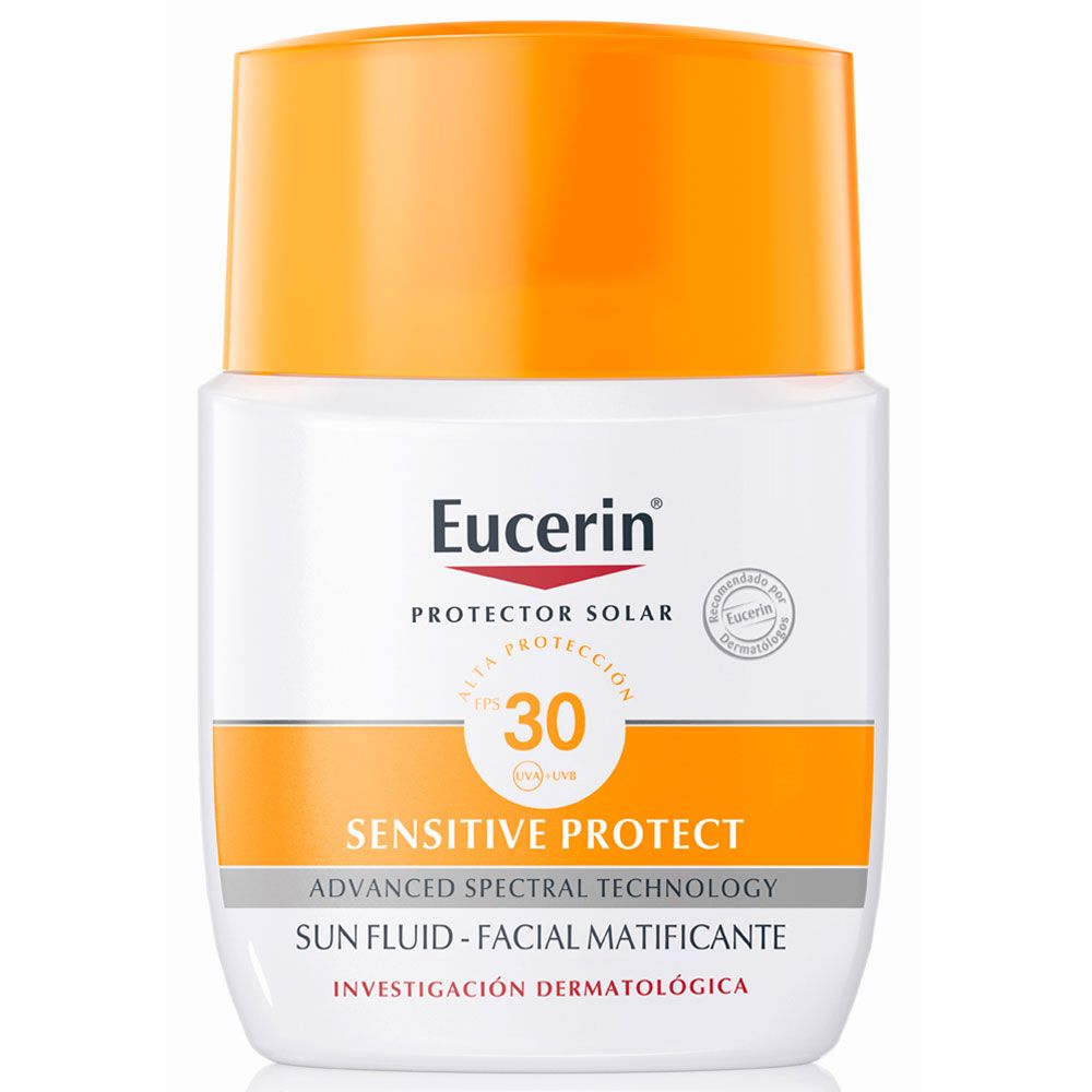 Eucerin sun fps30 sensitive protect fluid matificante facial