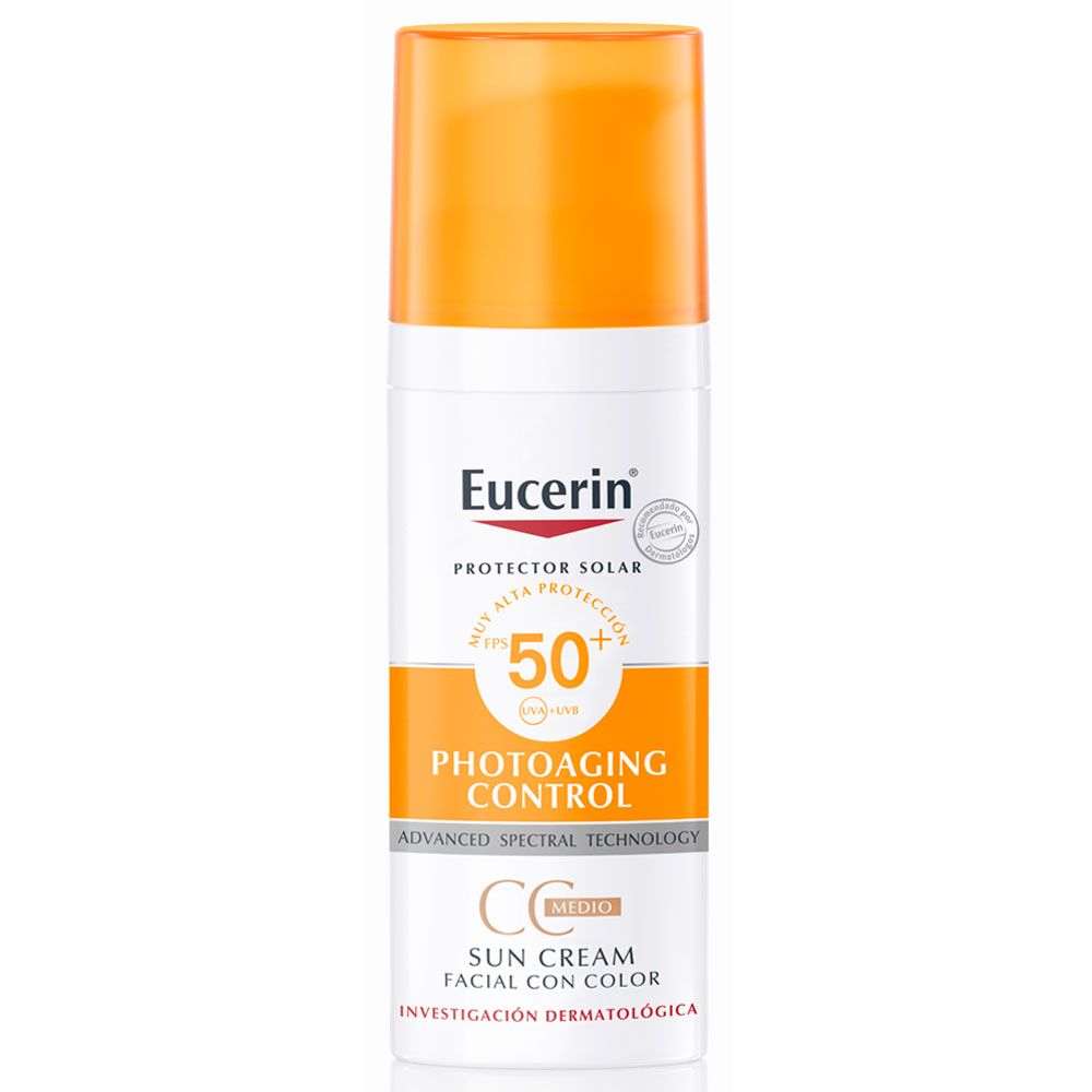 Eucerin sun protector solar fps50+ crema con color cc x 50ml Farmacia Leloir Tu farmacia