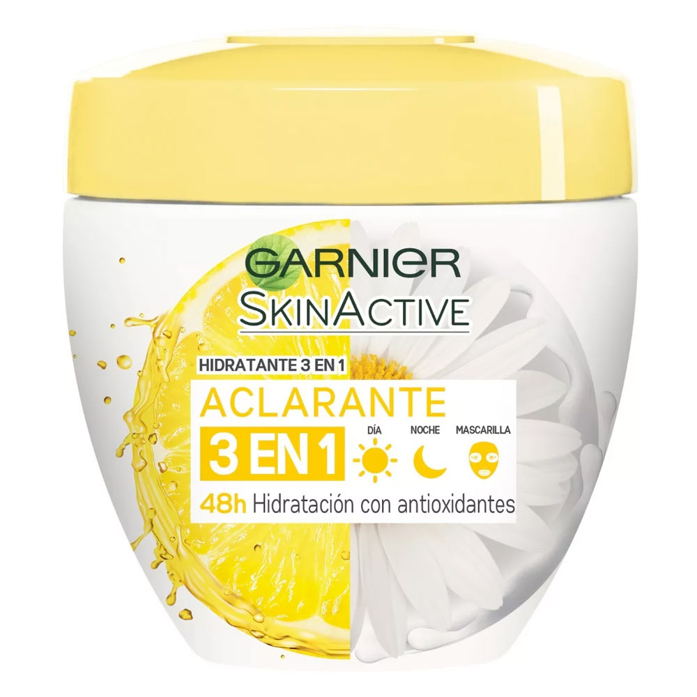 Garnier skin active crema facial hidratante 3 en 1 aclarante x 200ml Farmacia Leloir - Tu farmacia online las 24hs