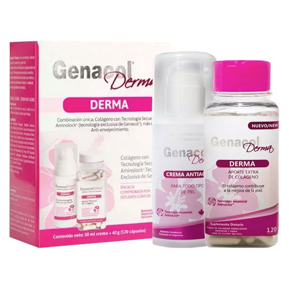 Genacol derma pack dúo nutricosmético y crema