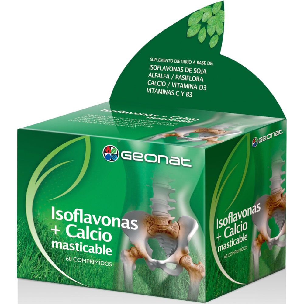 Geonat isoflavonas calcio masticable x 60 comprimidos