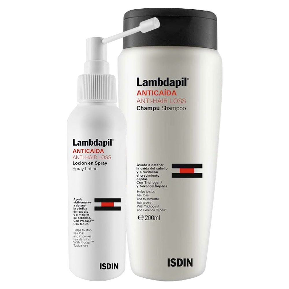 Isdin rutina lambdapil para la caída del cabello