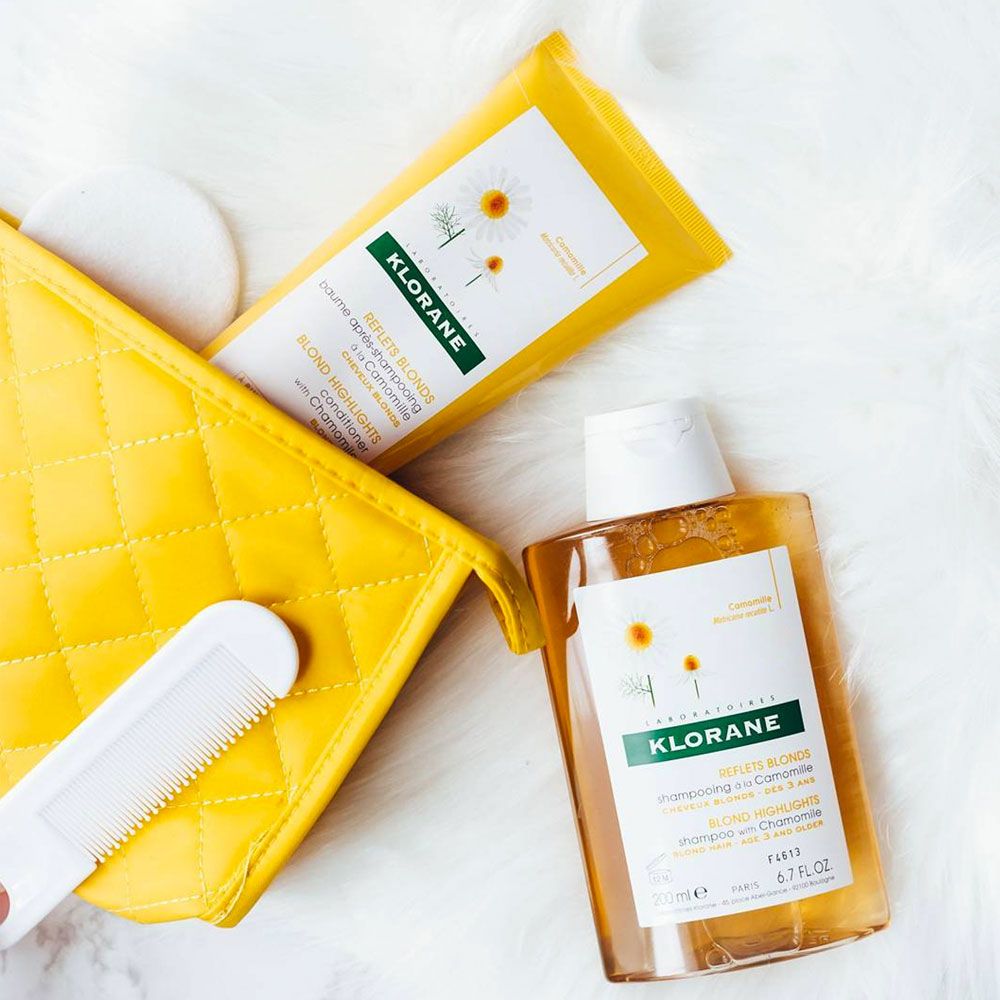 Klorane shampoo camomila manzanilla para cabellos rubios Farmacia