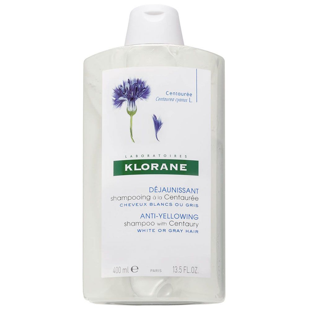 Klorane shampoo extracto de centáurea para cabello blanco