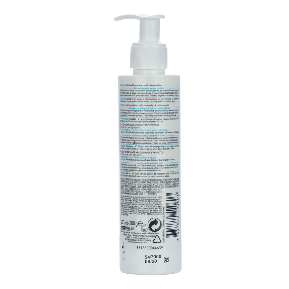 La roche posay lipikar fluido hidratante corporal