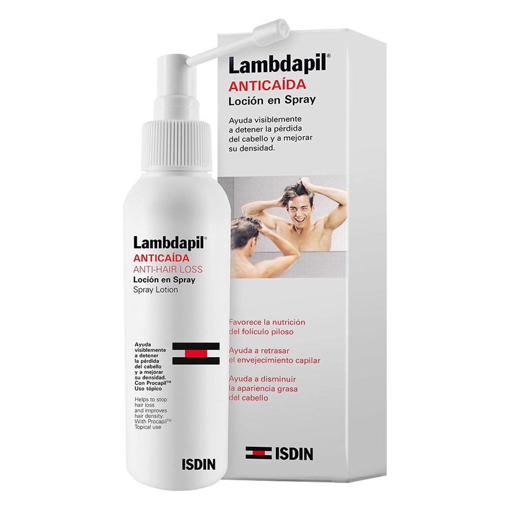 Isdin lambdapil loción spray para la caída del cabello x