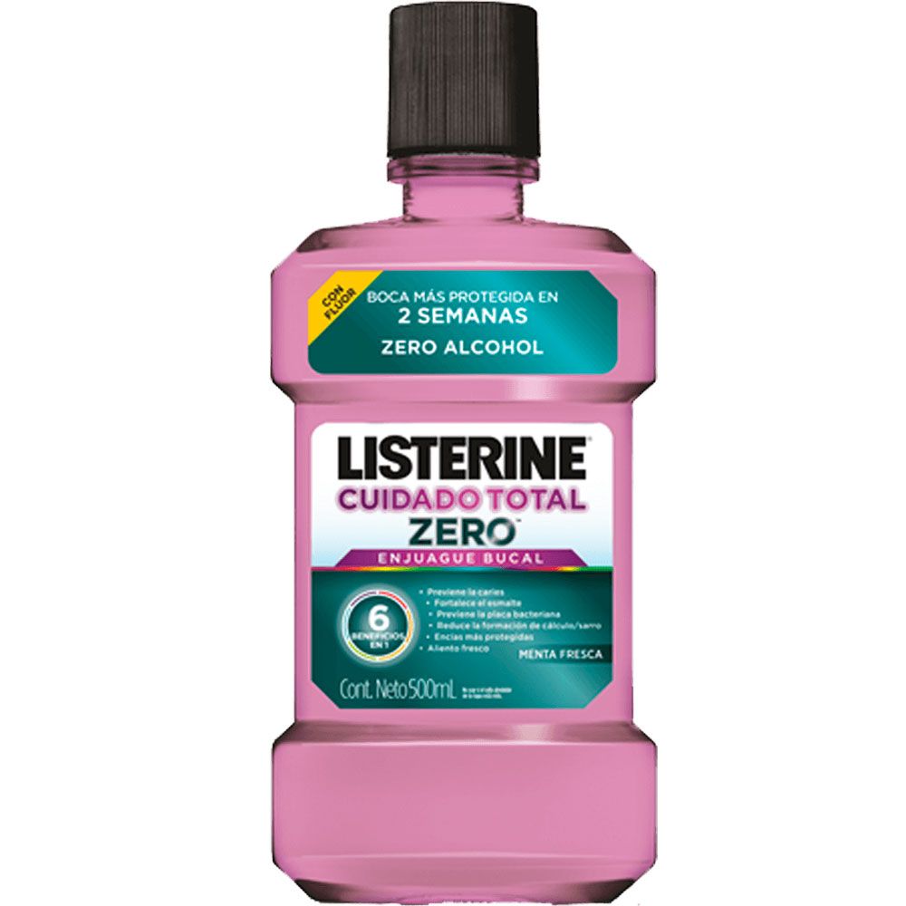 Listerine Zero Alcohol Cuidado Total Enjuague Bucal
