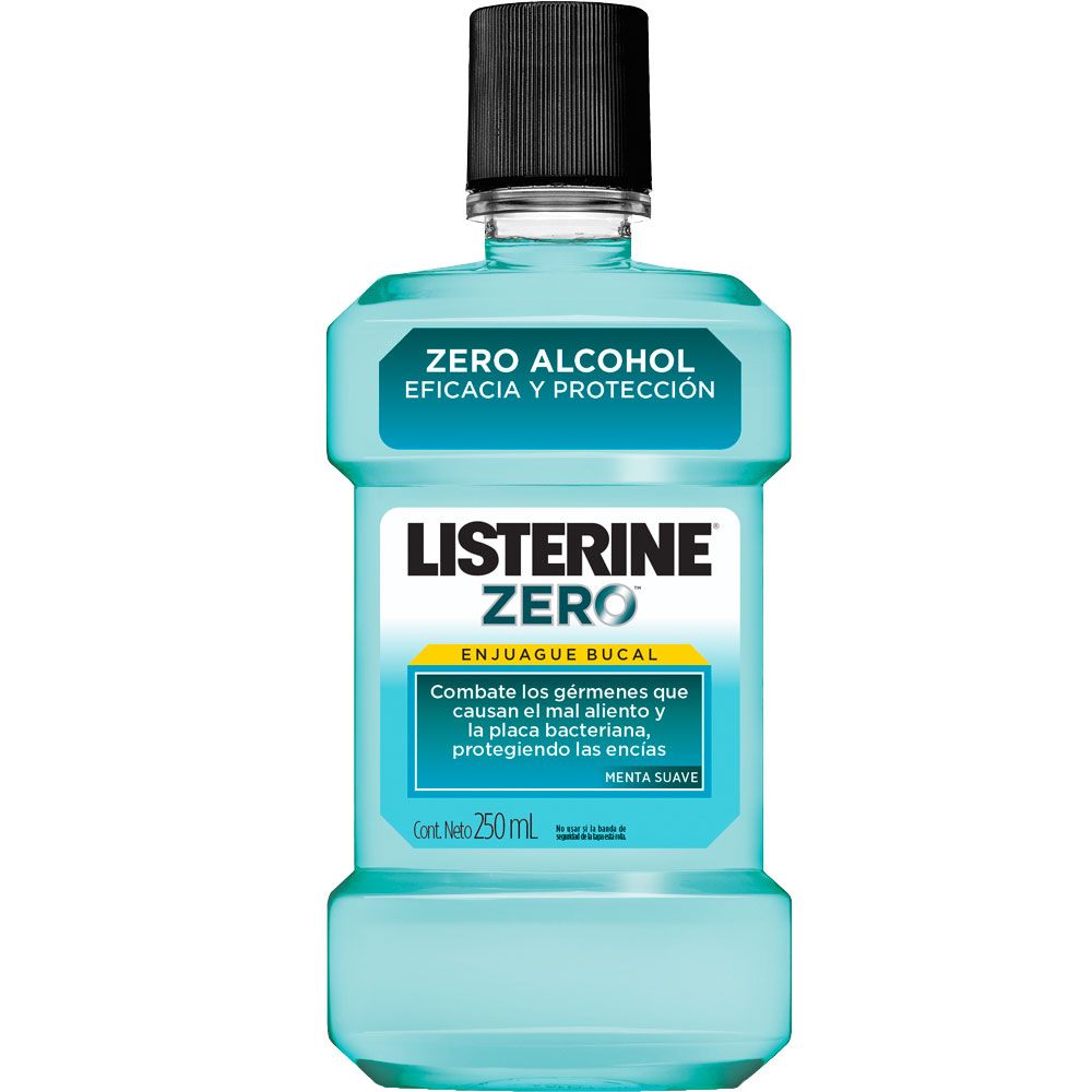 Listerine zero alcohol menta suave enjuague bucal