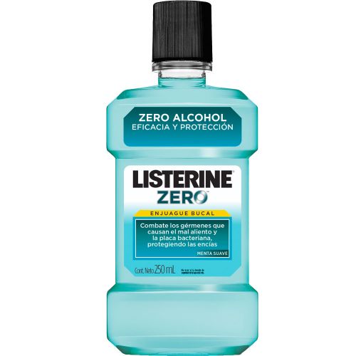 Listerine Zero Alcohol Menta Suave Enjuague Bucal
