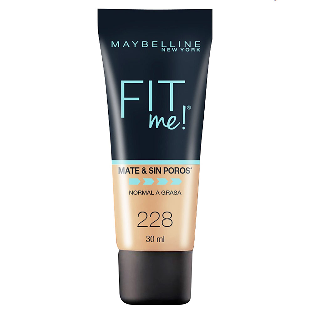 Maybelline base de maquillaje fit me piel normal a grasa x 30ml - Farmacia  Leloir - Tu farmacia online las 24hs