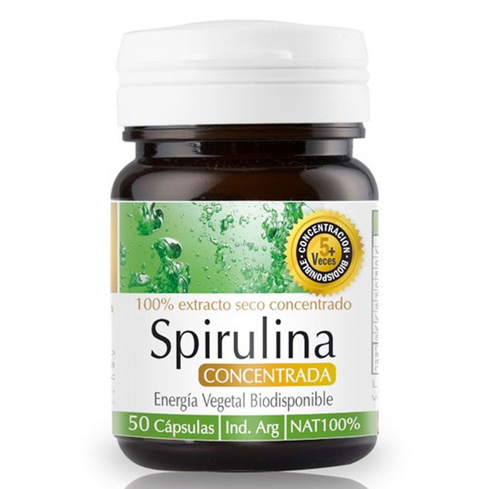 Natier spirulina concentrada proteína vegetal cápsulas