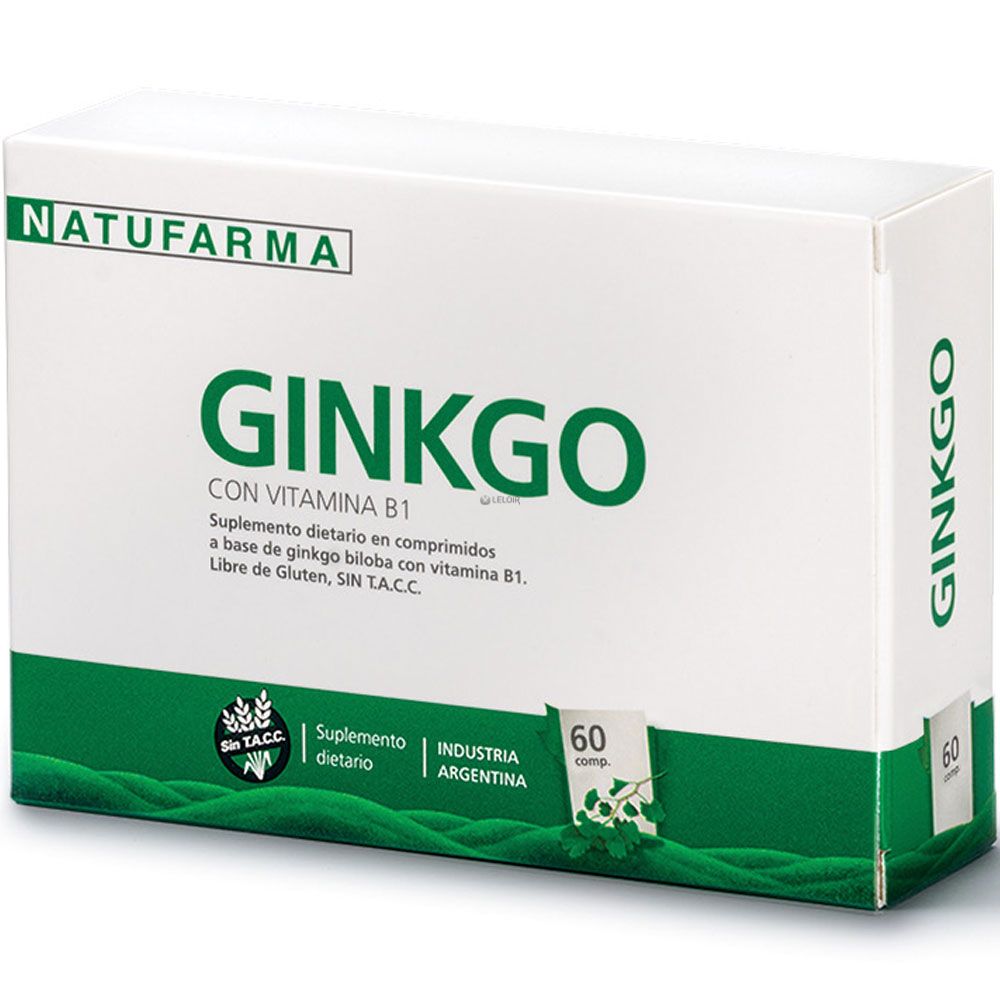 Natufarma Ginkgo 40 Con Vitamina B1 X 60 Comprimidos