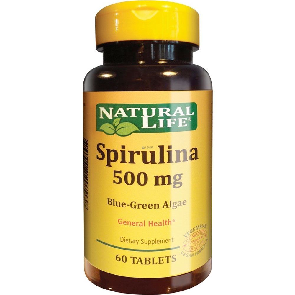 Natural Life Spirulina 500mg X 60 Comprimidos - Farmacia Leloir - Tu  farmacia online las 24hs