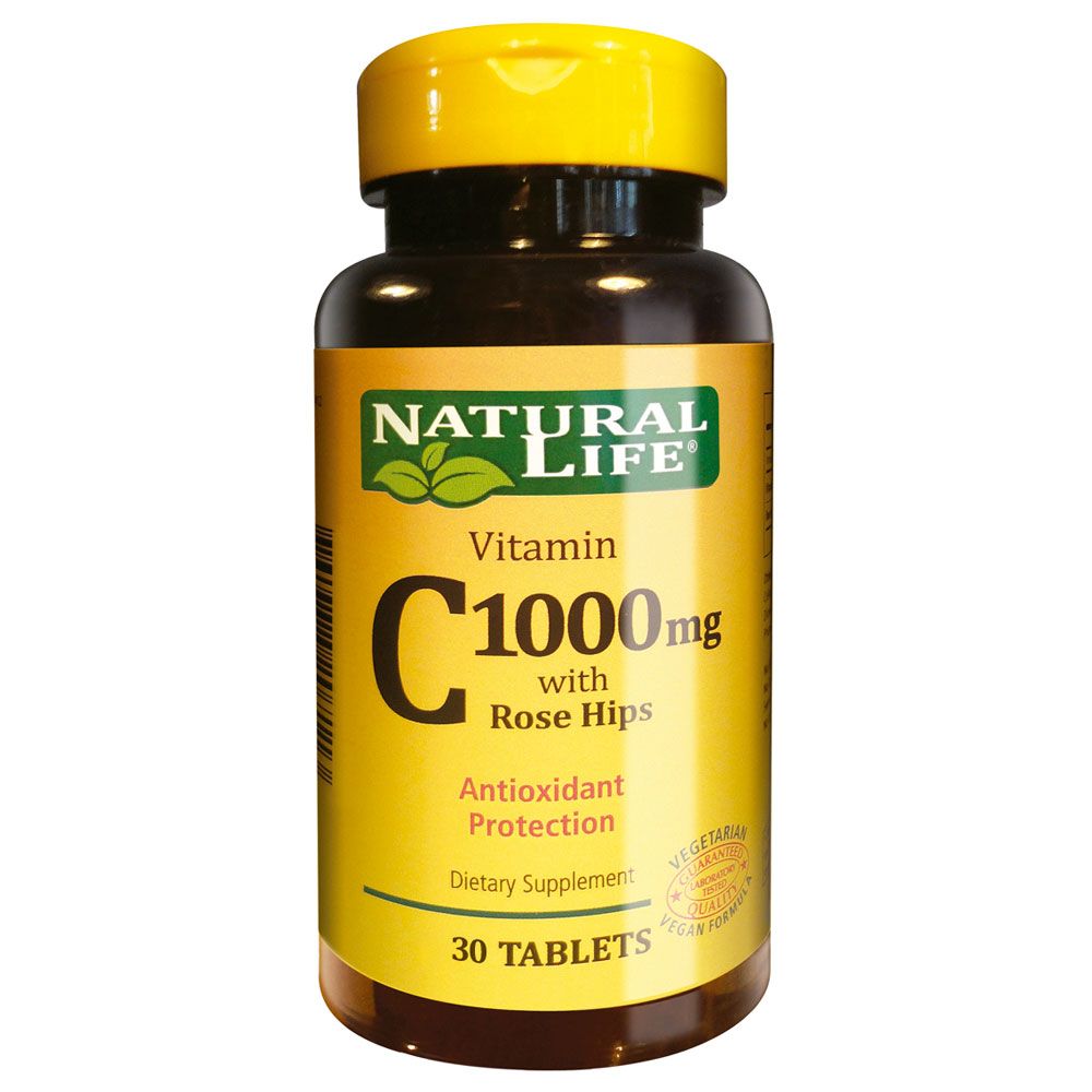 Natural Life Vitamin C 1000mg X 30 Comprimidos Farmacia Leloir Tu Farmacia Online Las 24hs