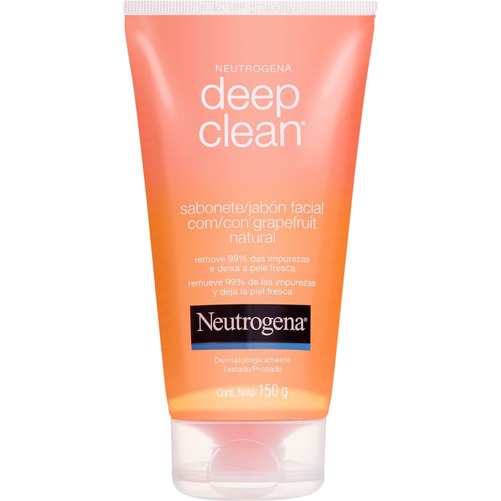 Neutrogena deep clean gel limpiador facial pomelo