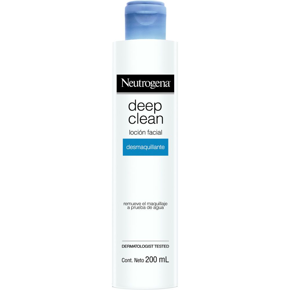 Neutrogena deep clean loción desmaquillante x 200ml - Farmacia Leloir - Tu farmacia online las 24hs Neutrogena deep clean loción desmaquillante x 200ml - Farmacia Leloir - Tu farmacia online las 24hs