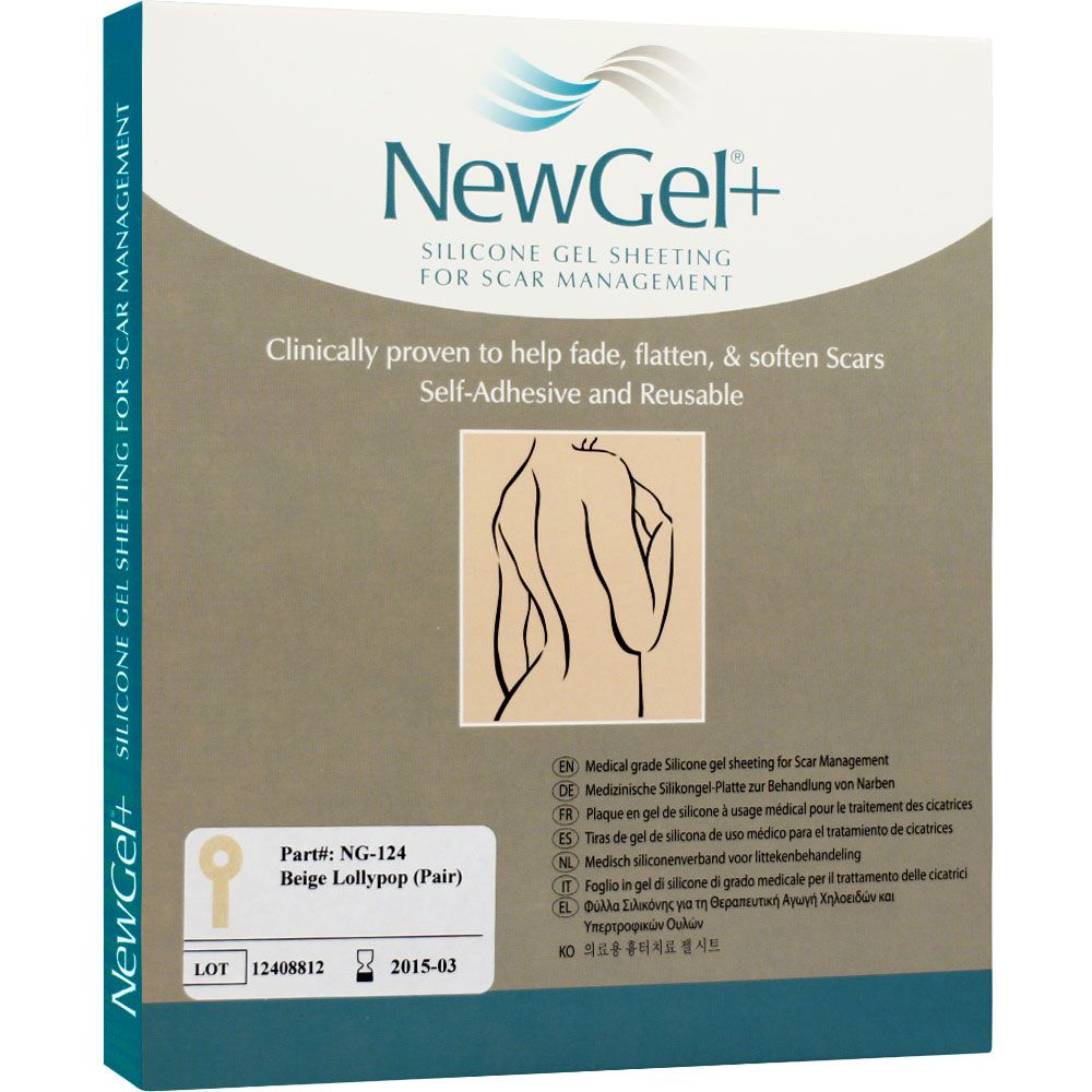 Newgel+ láminas de silicona cicatrices busto color beige