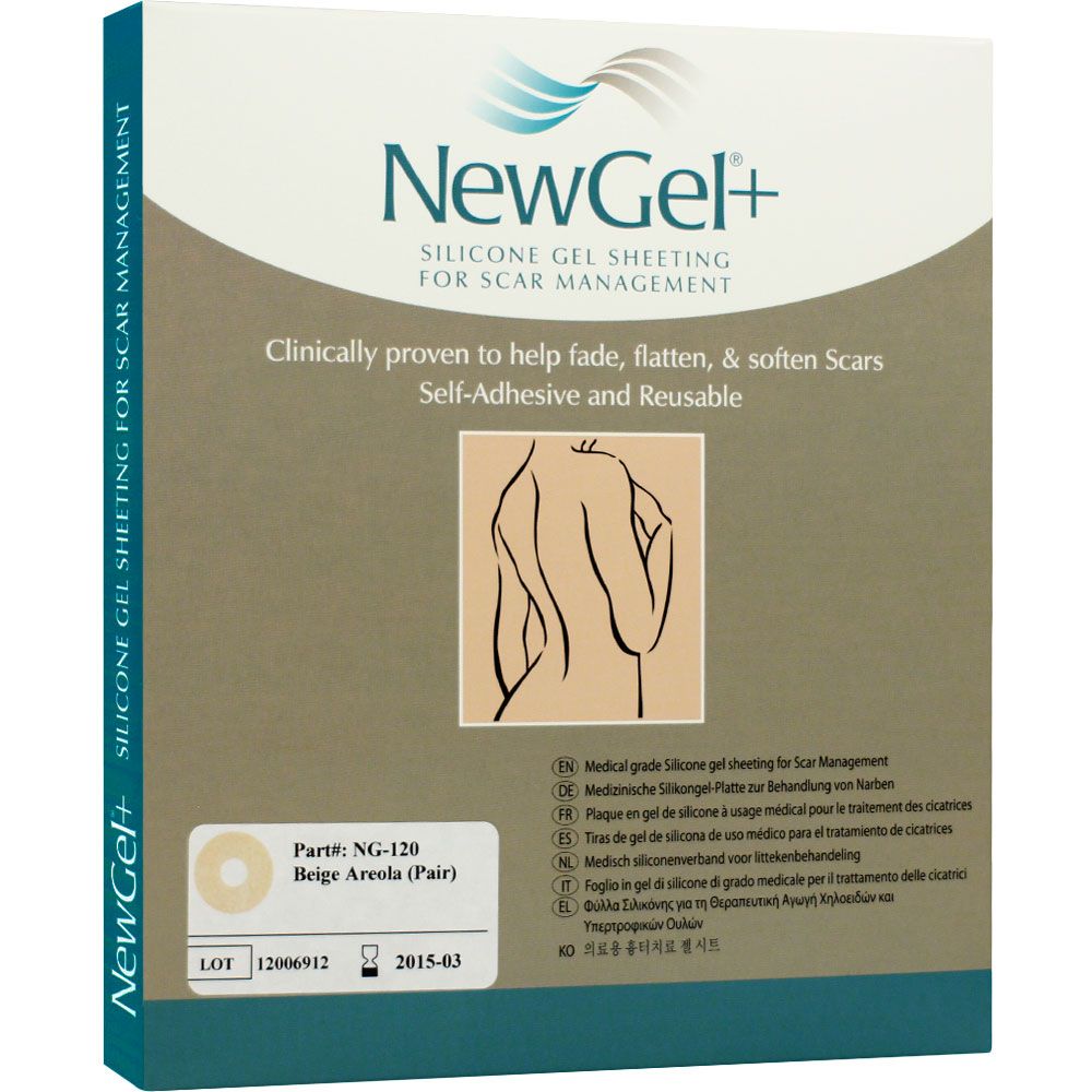 Newgel+ láminas de silicona cicatrices busto color beige