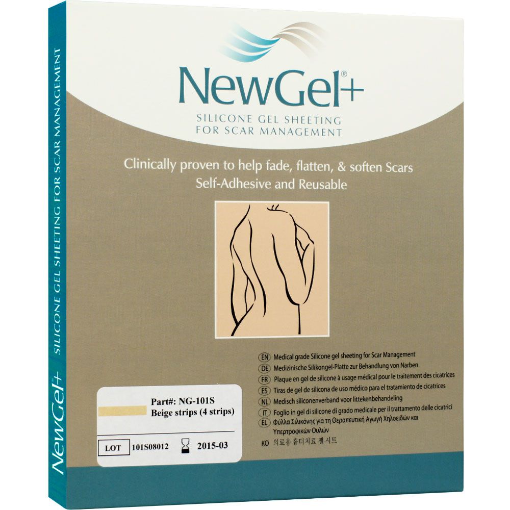Newgel+ láminas de silicona cicatrices en abdomen