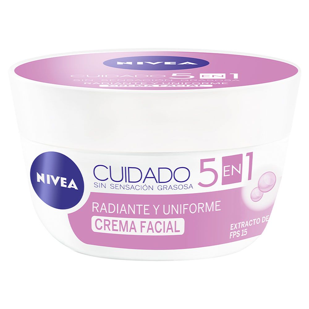 Nivea cuidado radiante y uniforme 5 en 1 crema facial