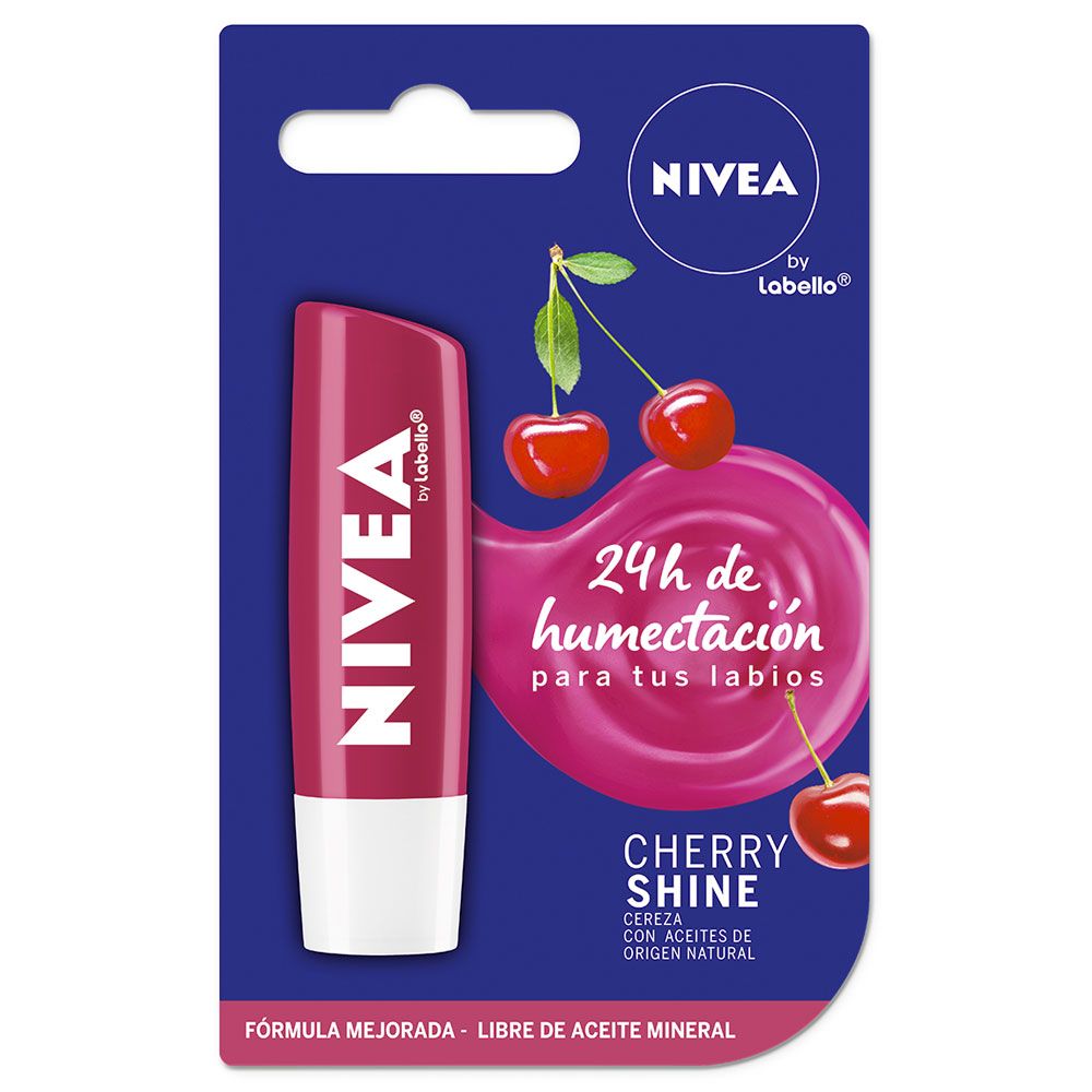 Nivea labello cuidado labial fruity shine cereza
