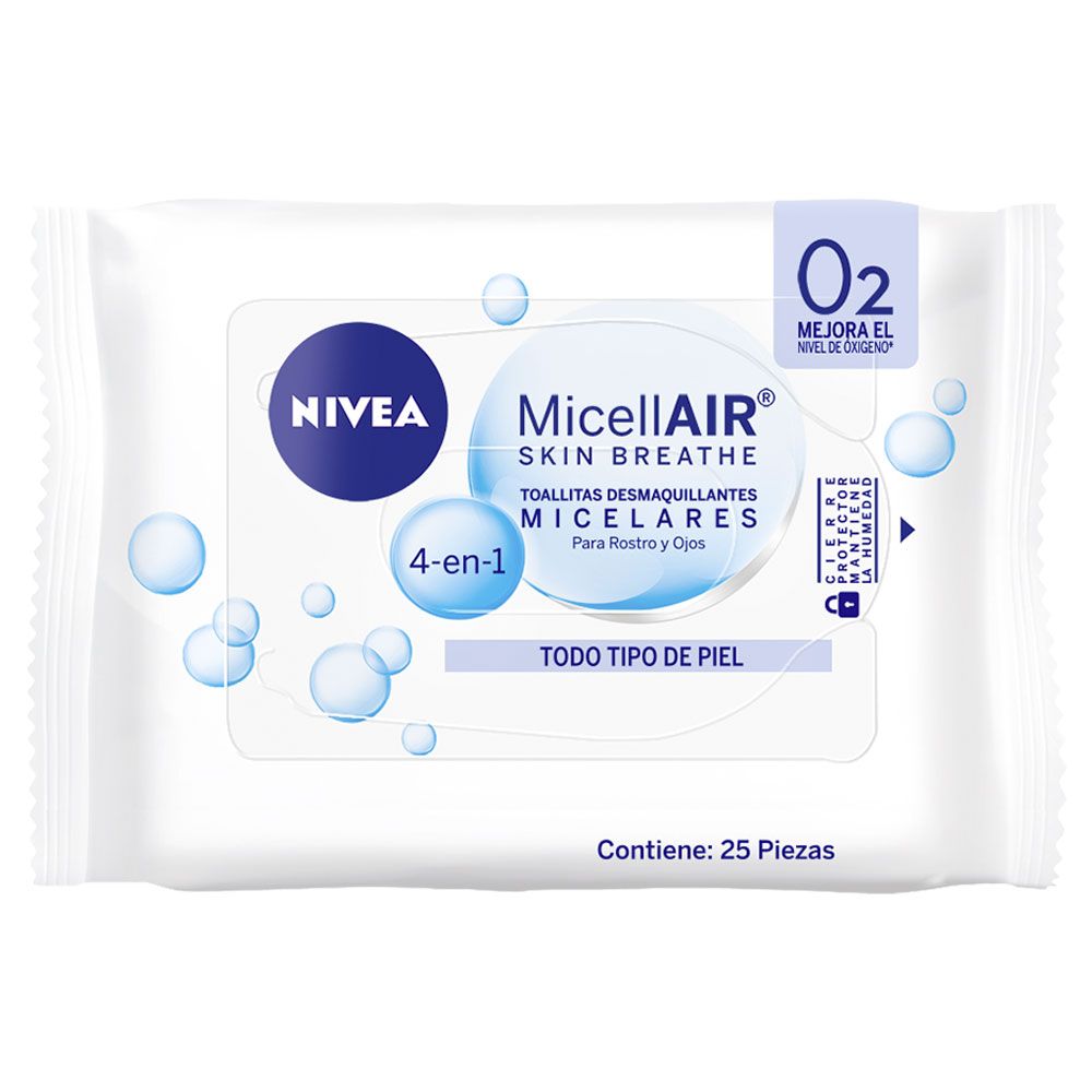 Nivea toallitas desmaquillantes micelares 4 en 1