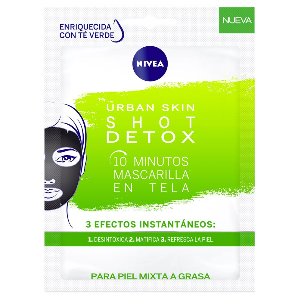 Nivea urban skin shot mascarilla para piel mixta a grasa - Farmacia Leloir - Tu farmacia online las 24hs