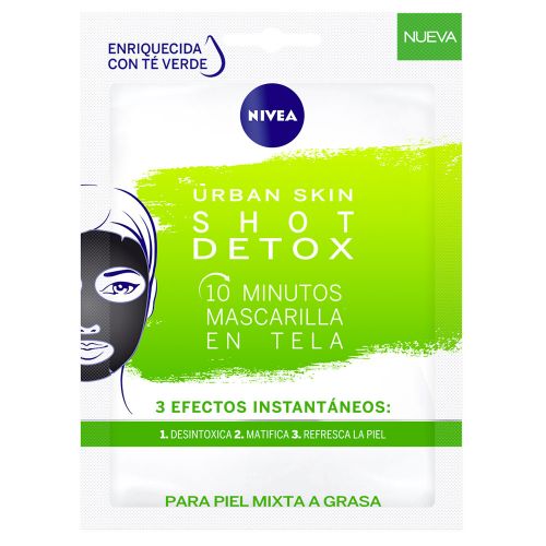 Nivea Urban Skin Shot Detox Mascarilla Facial