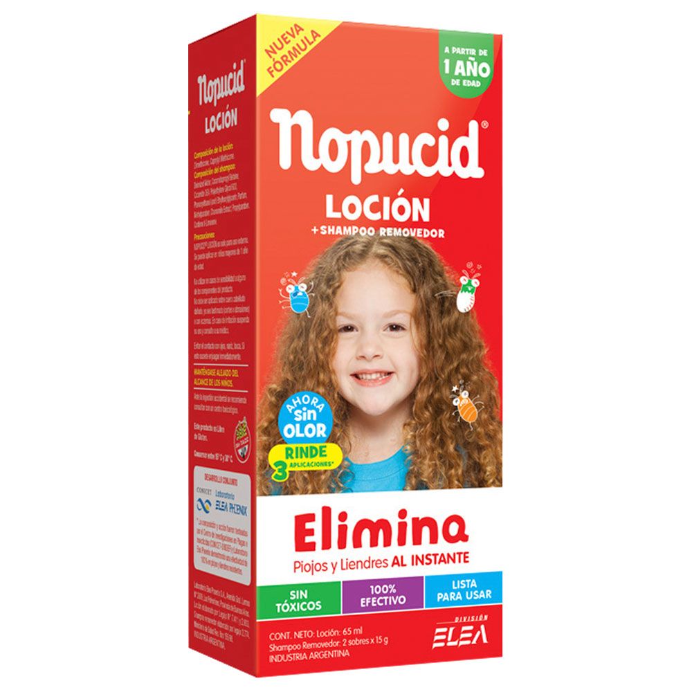 Nopucid loción + shampoo removedor