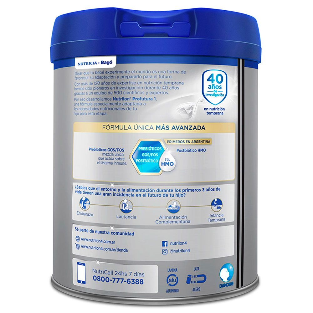 Nutrilon Profutura 1 Nueva Formula 0 A 6 Meses Polvo Farmacia Leloir Tu Farmacia Online Las 24hs