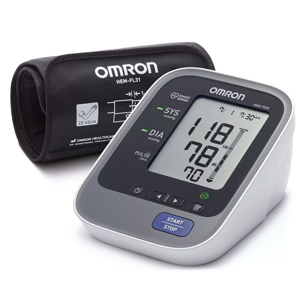 Omron Hem-7320 Tensiómetro De Brazo Automático Elite+ - Farmacia Leloir -  Tu farmacia online las 24hs