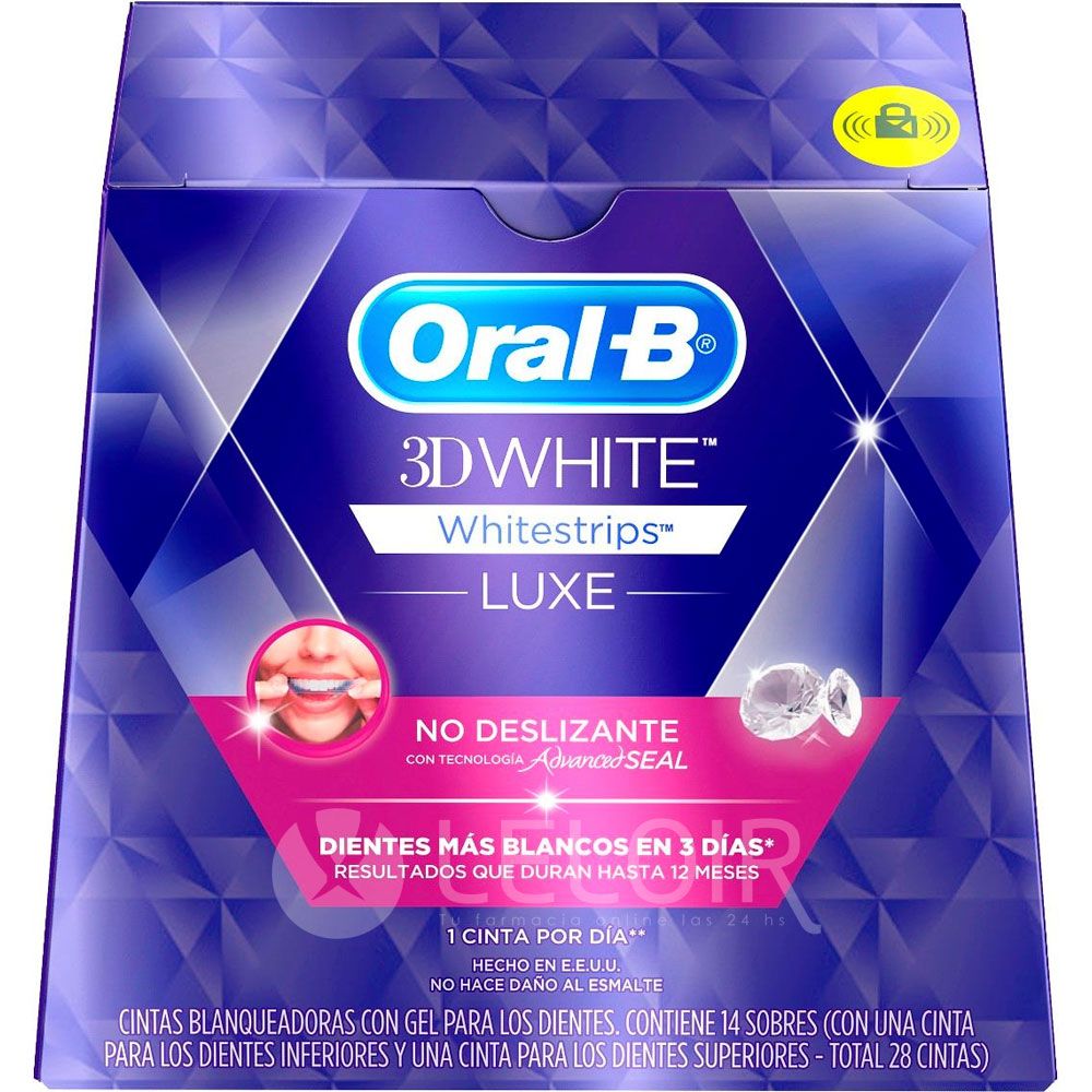 Oral b tiras blanqueadoras 3d white luxe
