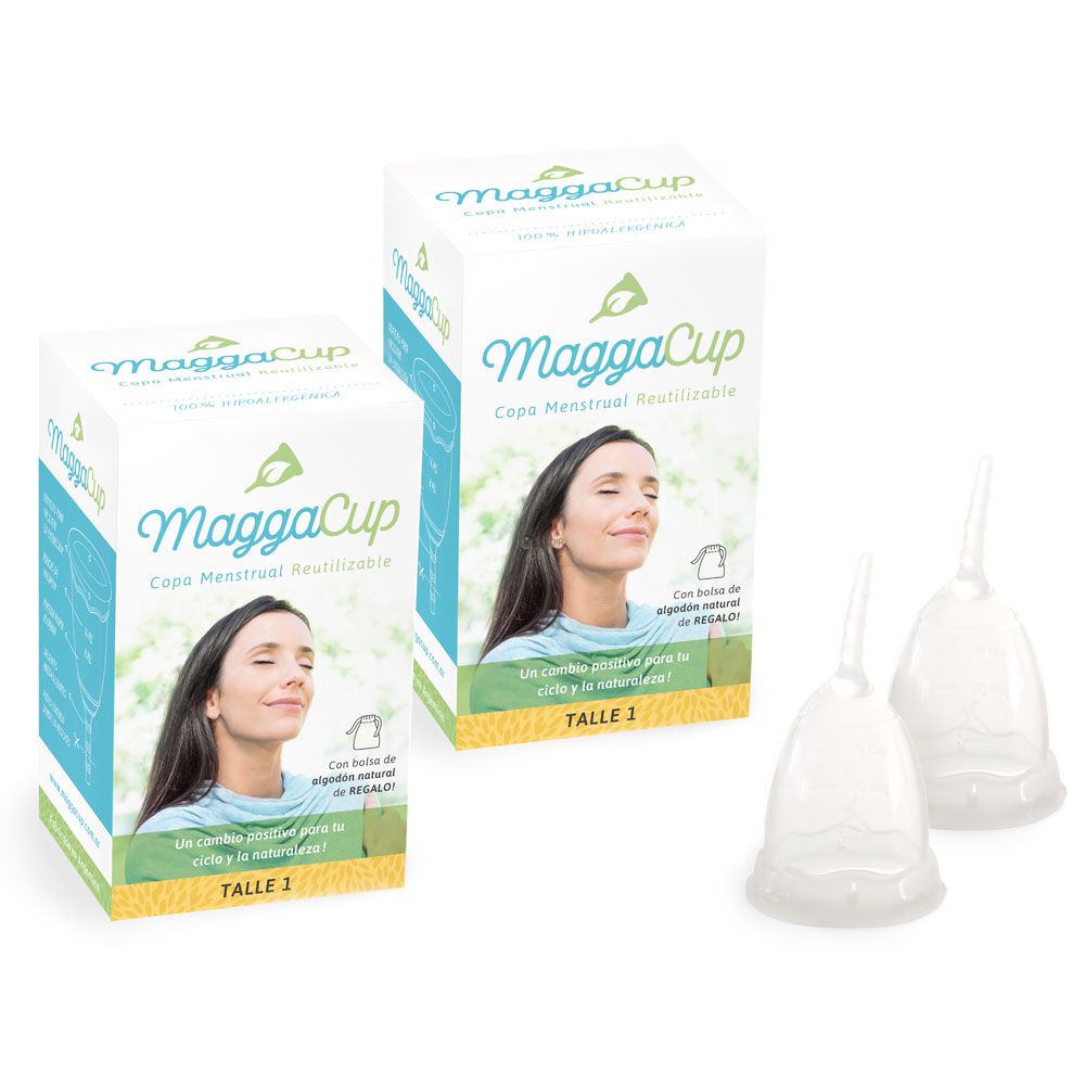 Pack 2 maggacup copitas menstruales reutilizables