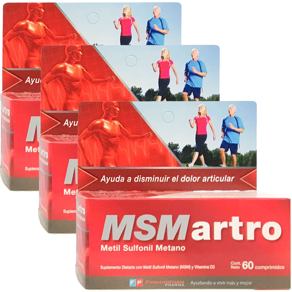 Pack 3 msm artro x 60 comprimidos