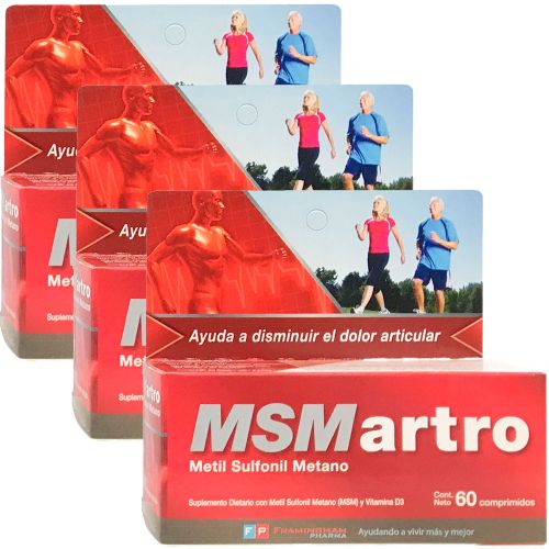 Pack 3 Msm Artro X 60 Comprimidos
