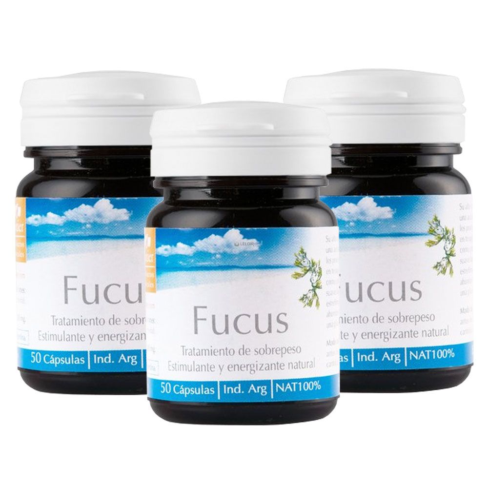 Pack 3 natier fucus cápsulas