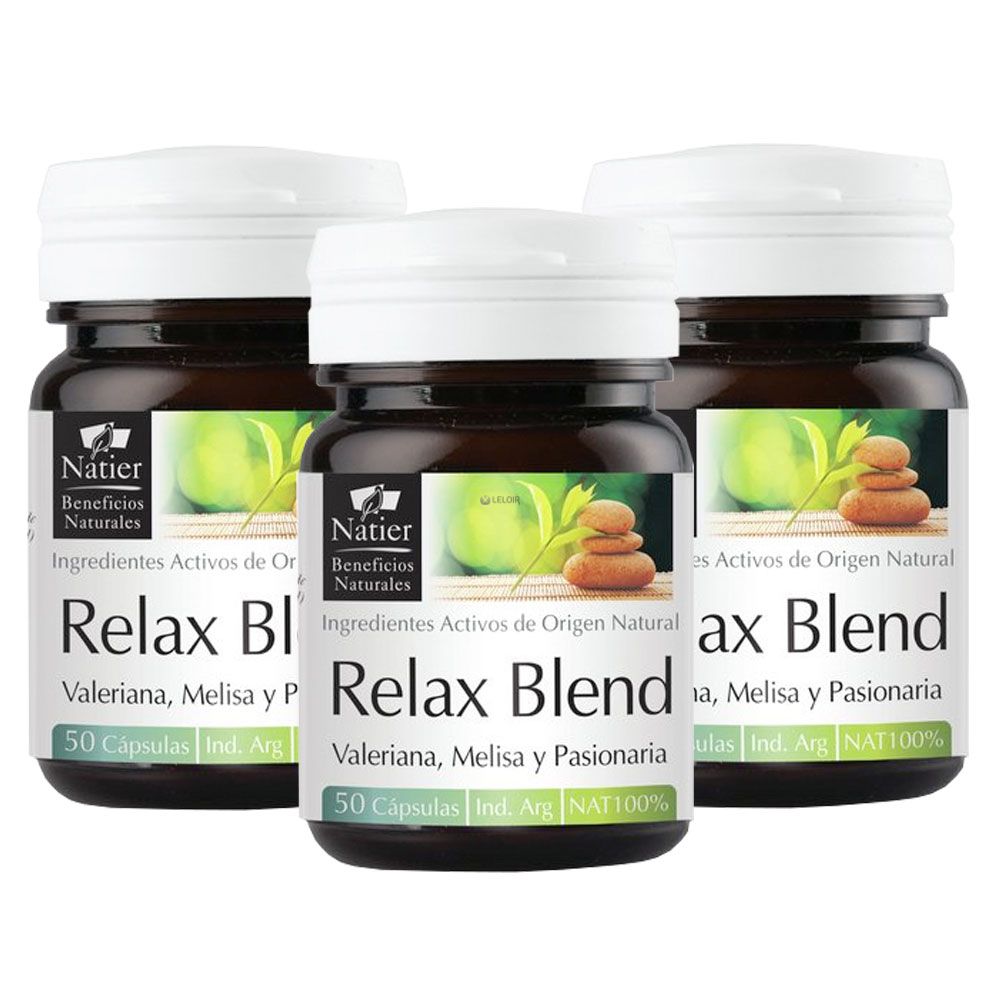 Pack 3 natier relax blend cápsulas