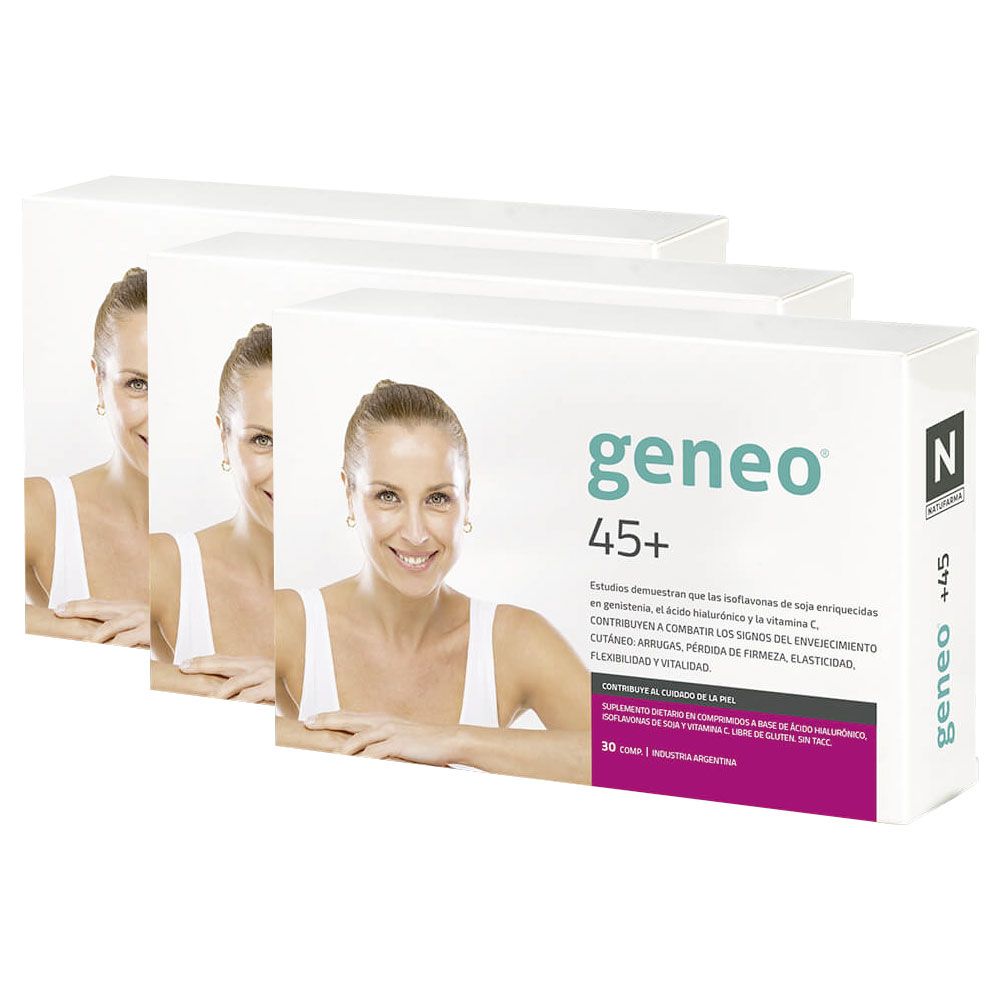 Pack 3 natufarma geneo +45 antienvejecimiento