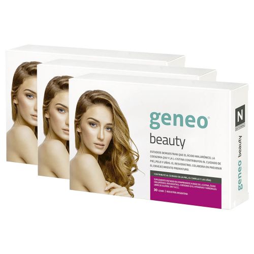 Pack 3 Natufarma Geneo Beauty Para Piel Cabello Y Uñas