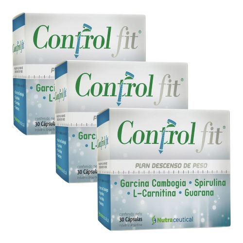 Pack 3 nutraceutical control fit plan descenso de peso
